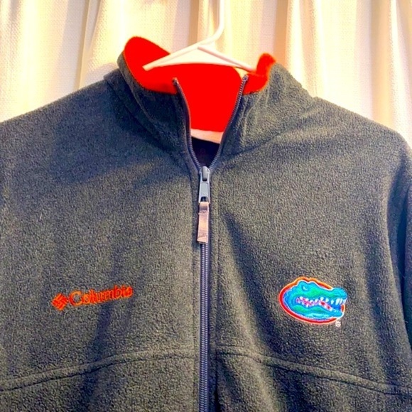 Men’s Columbia University of Florida Gray Fleece Zip Up Size Small - Picture 2 of 9